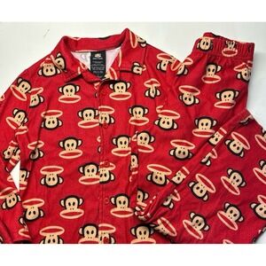 Paul Frank Julius Monkey Fleece pajamas (6yr) red pjs